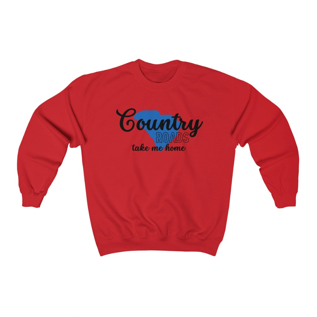 Country Roads South Carolina Unisex Heavy Blend™ Crewneck Sweatshirt