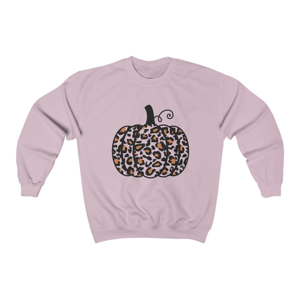 Leopard Pumpkin Unisex Heavy Blend Crewneck Sweatshirt