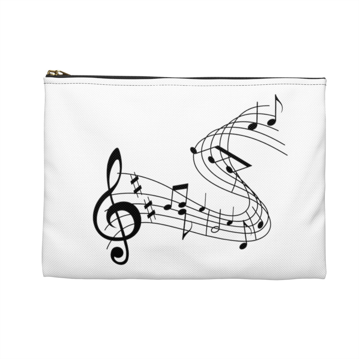 Music Notes Accessory Pouch Makeup Bag Pencil Case Cosmetic Bag Travel Bag