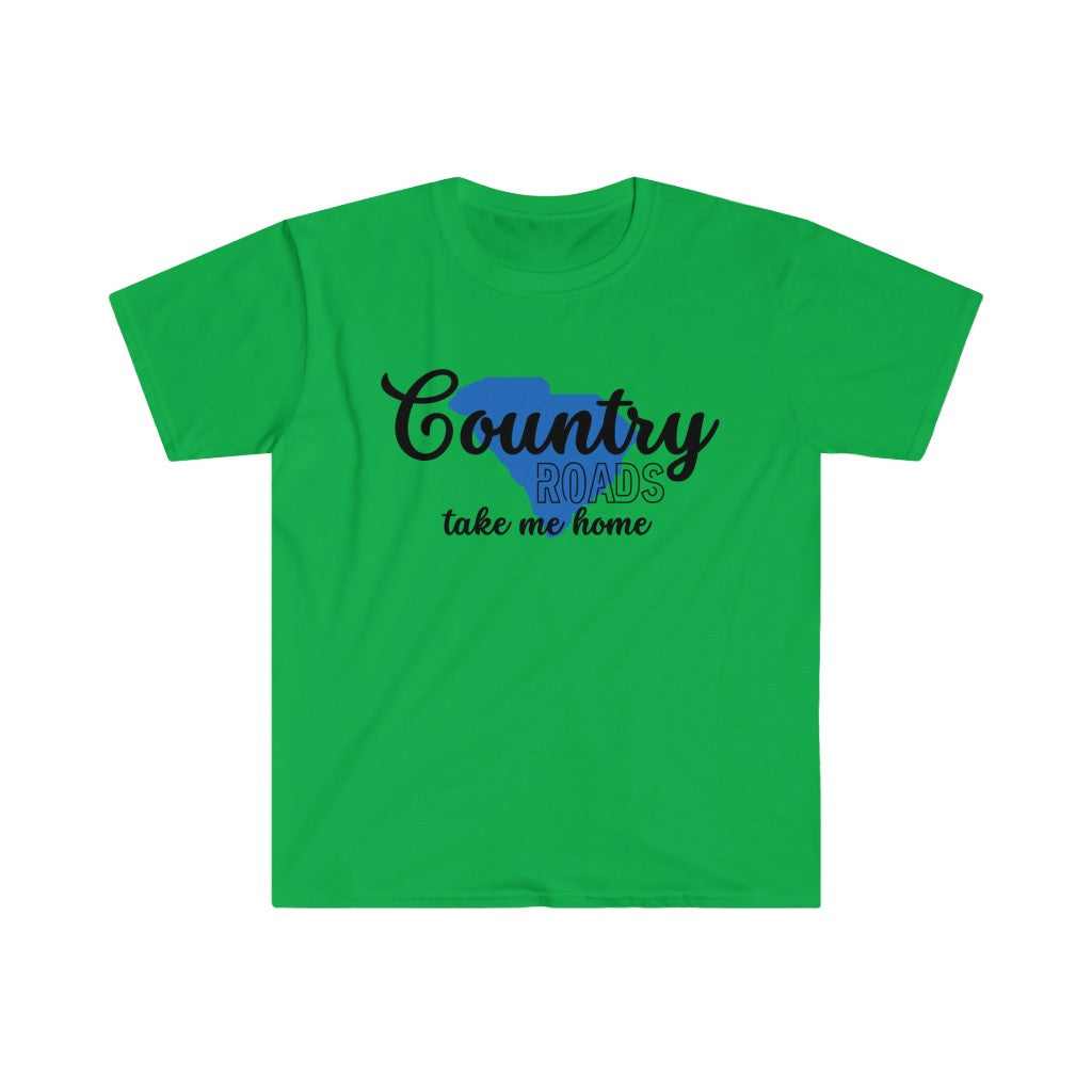 Country Roads South Carolina Unisex Softstyle T-Shirt