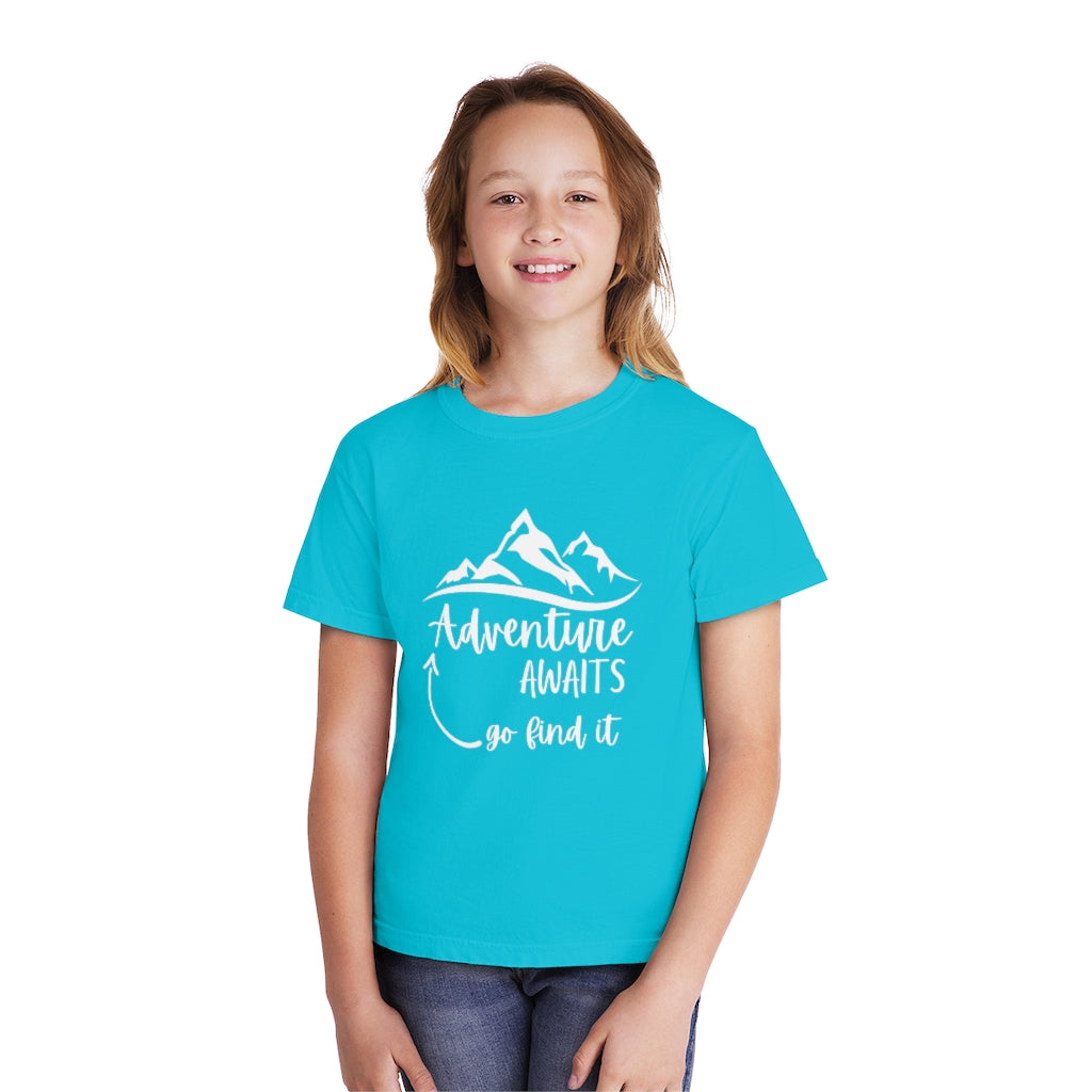 Adventure Awaits Youth Midweight Tee