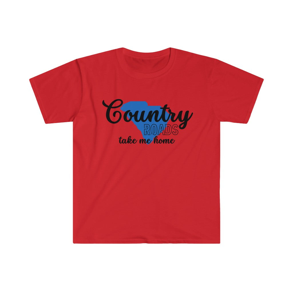 Country Roads South Carolina Unisex Softstyle T-Shirt