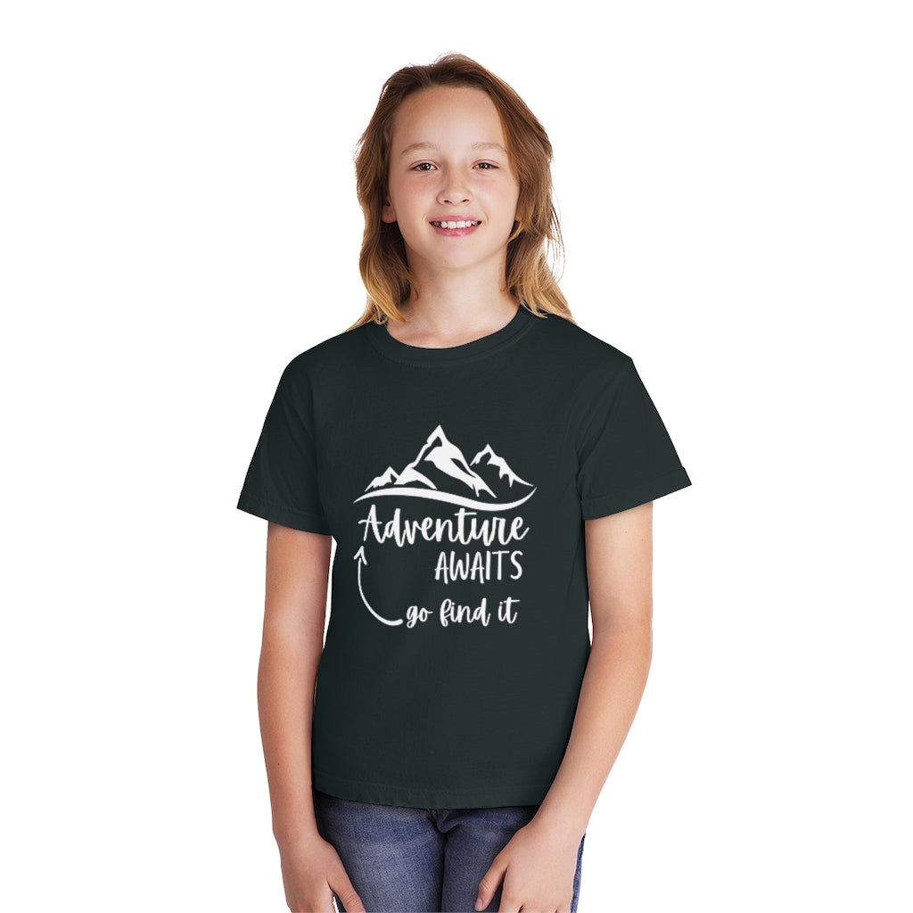 Adventure Awaits Youth Midweight Tee
