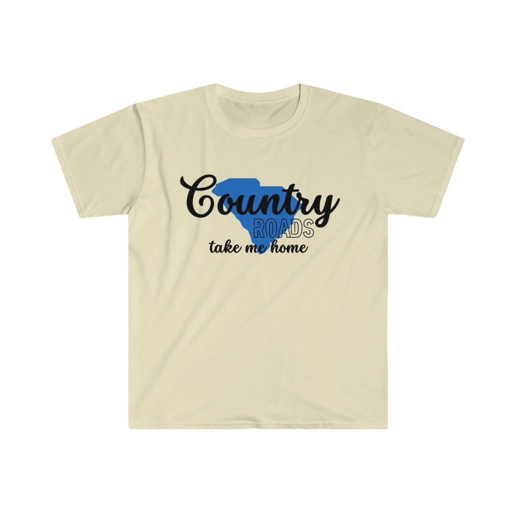 Country Roads South Carolina Unisex Softstyle T-Shirt