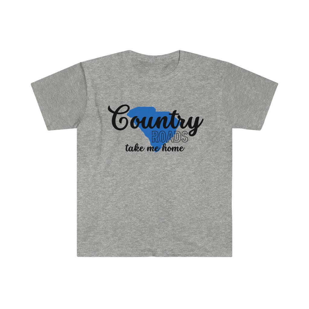 Country Roads South Carolina Unisex Softstyle T-Shirt