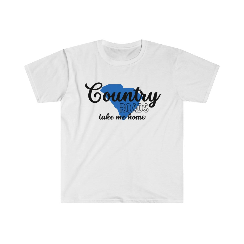 Country Roads South Carolina Unisex Softstyle T-Shirt