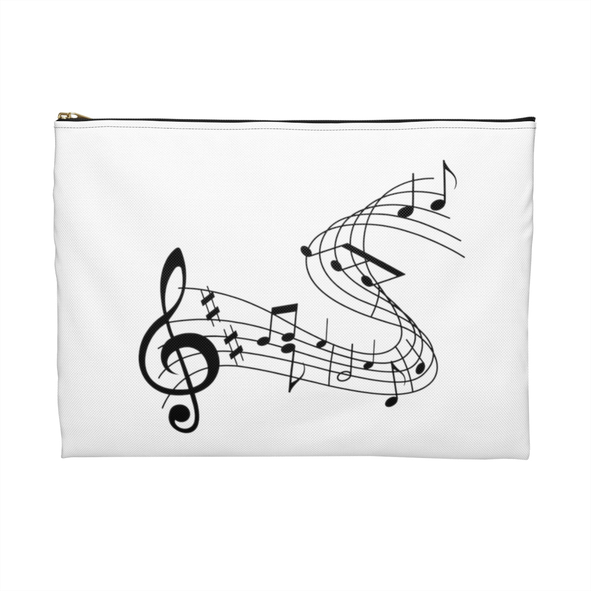 Music Notes Accessory Pouch Makeup Bag Pencil Case Cosmetic Bag Travel Bag