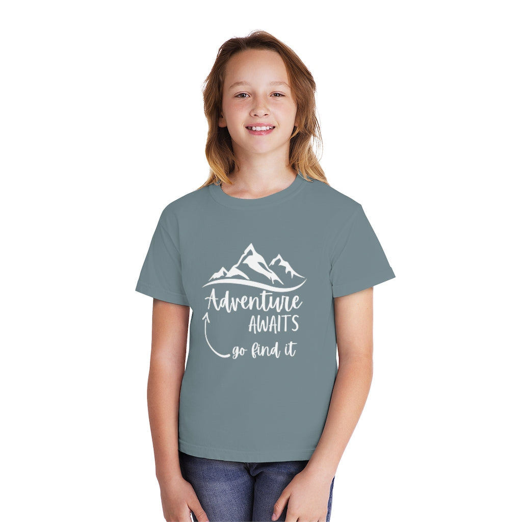 Adventure Awaits Youth Midweight Tee