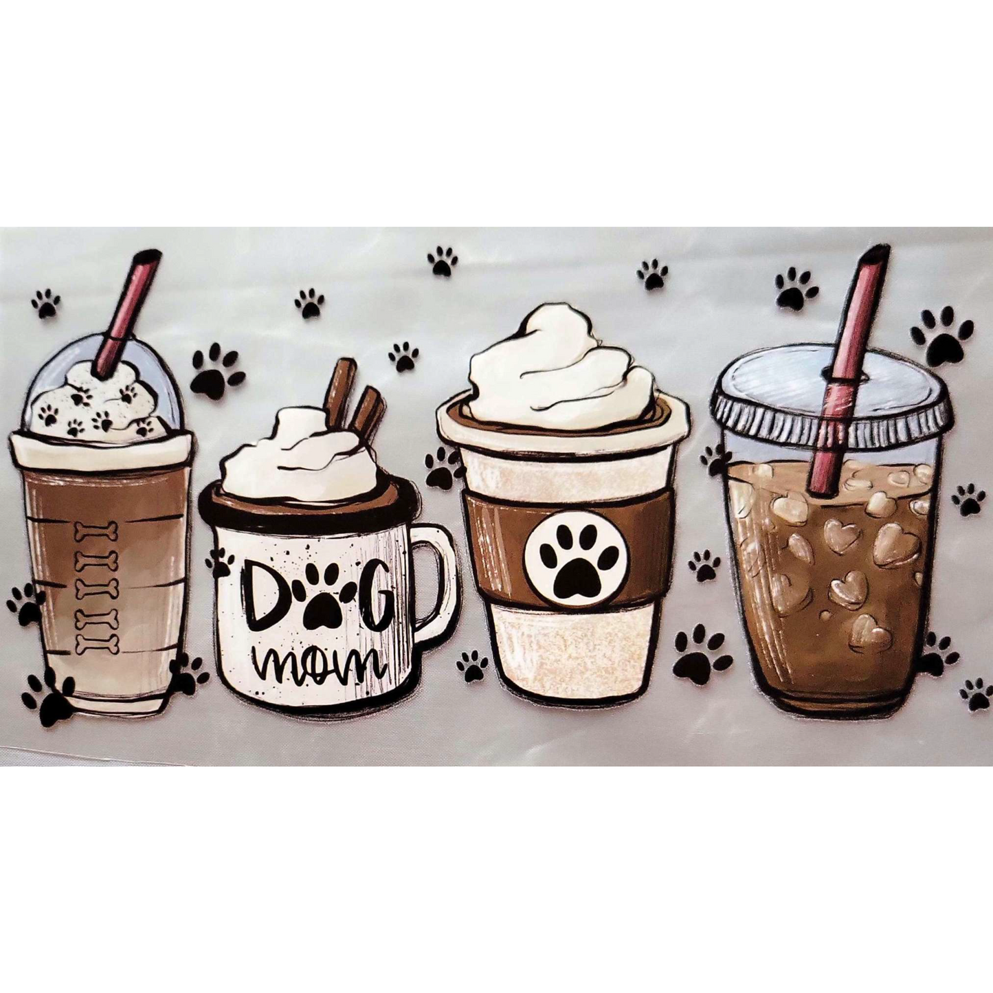 Dog Mom + Coffee on Forest Green Tee