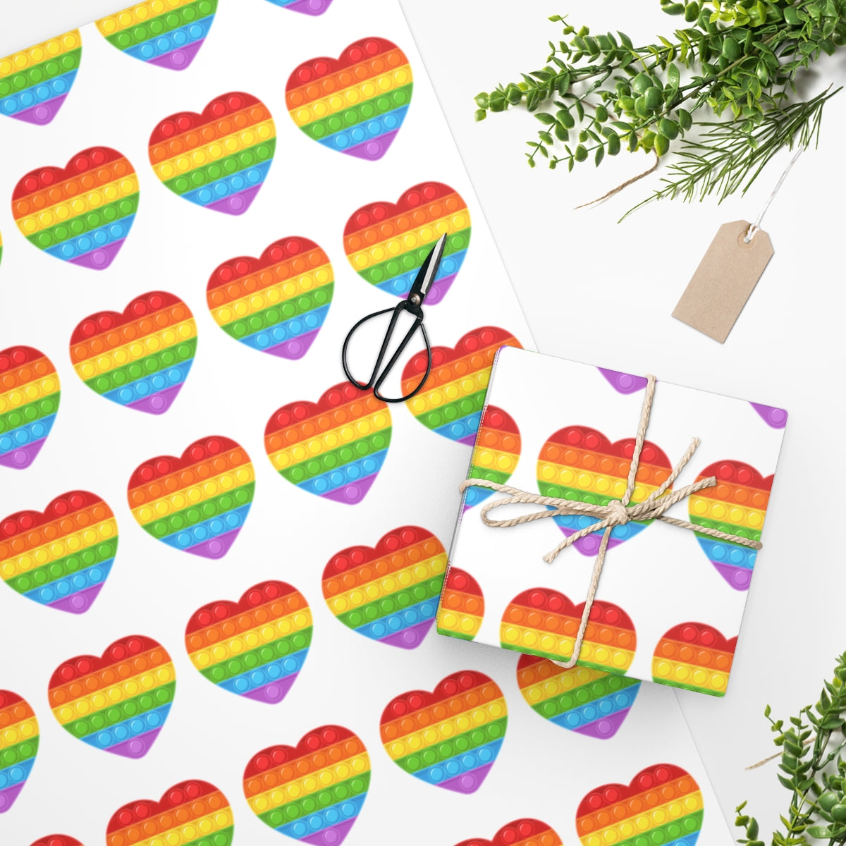 Heart Popper Premium Wrapping Paper