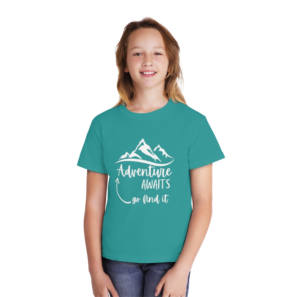 Adventure Awaits Youth Midweight Tee