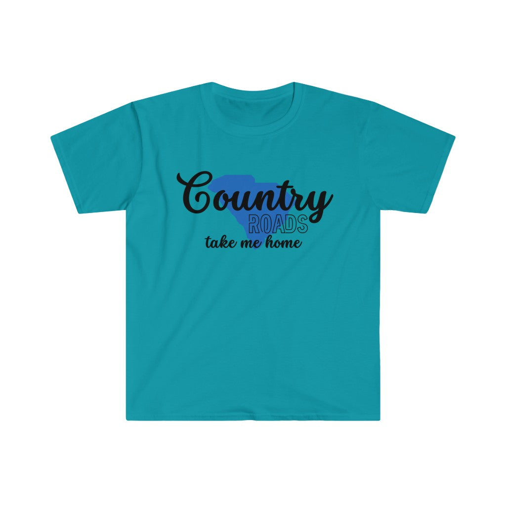 Country Roads South Carolina Unisex Softstyle T-Shirt