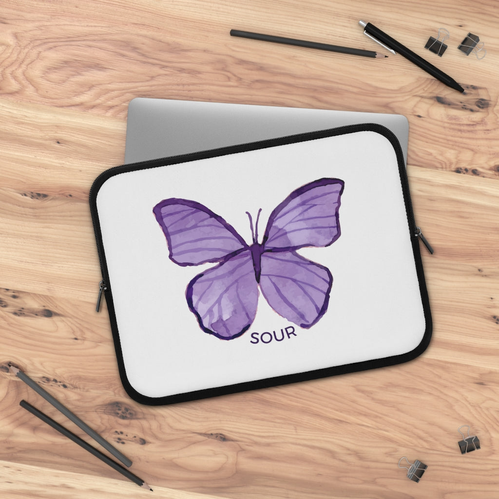 SOUR Purple Butterfly Laptop Sleeve