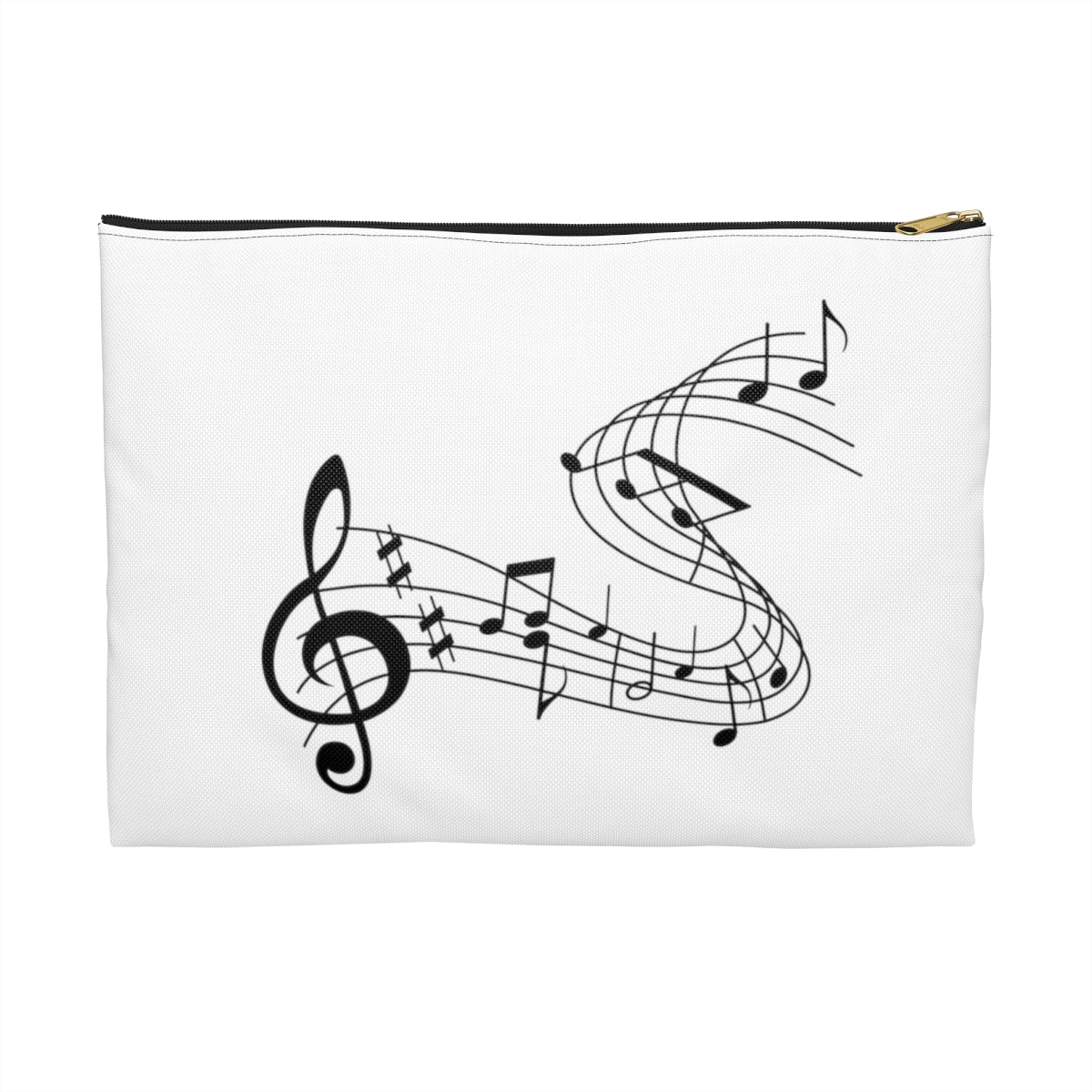 Music Notes Accessory Pouch Makeup Bag Pencil Case Cosmetic Bag Travel Bag