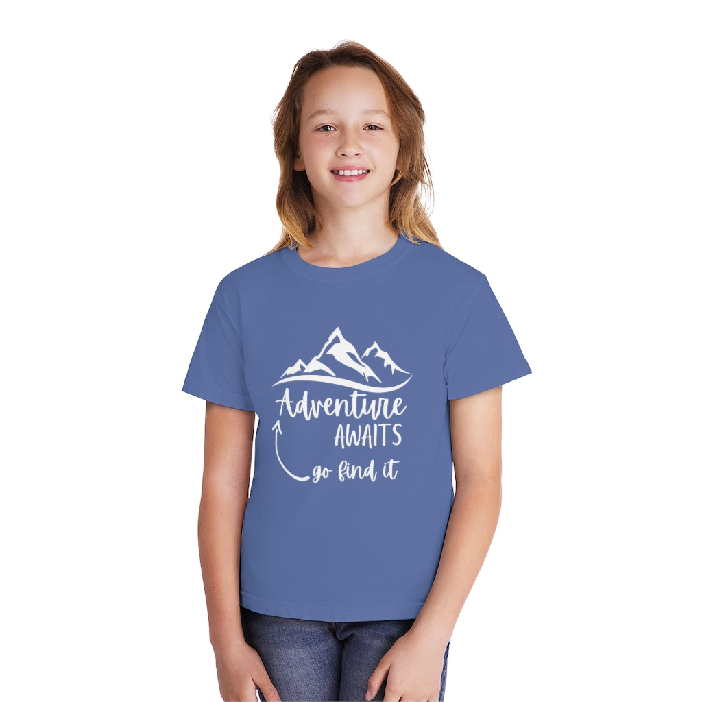 Adventure Awaits Youth Midweight Tee
