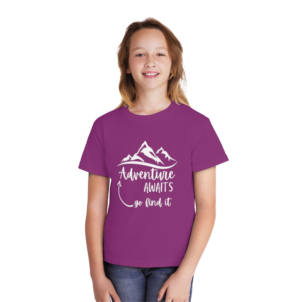 Adventure Awaits Youth Midweight Tee