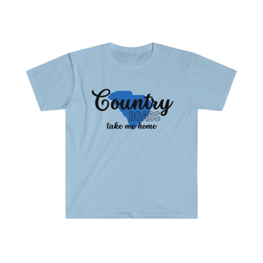 Country Roads South Carolina Unisex Softstyle T-Shirt