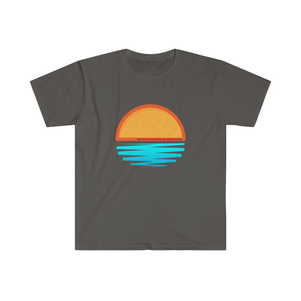 Sky Meets the Sea Unisex Softstyle T-Shirt