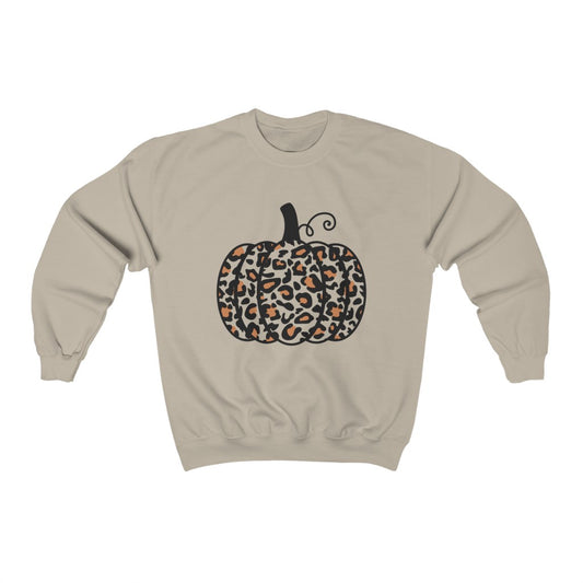 Leopard Pumpkin Unisex Heavy Blend Crewneck Sweatshirt
