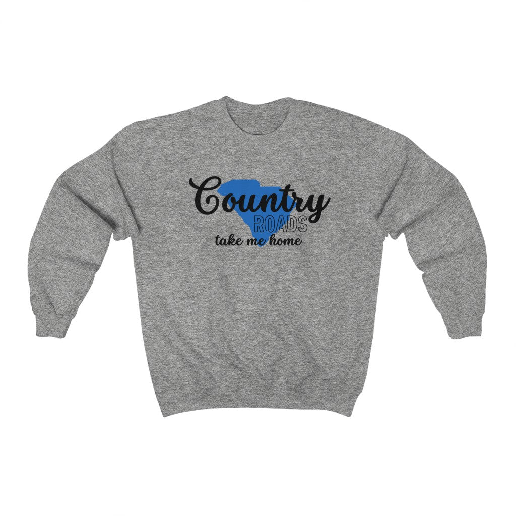 Country Roads South Carolina Unisex Heavy Blend™ Crewneck Sweatshirt