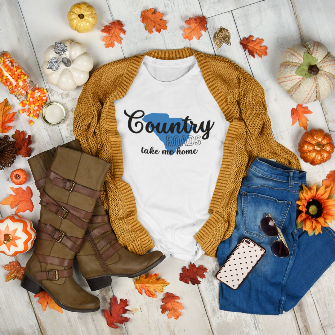 Country Roads South Carolina Unisex Softstyle T-Shirt