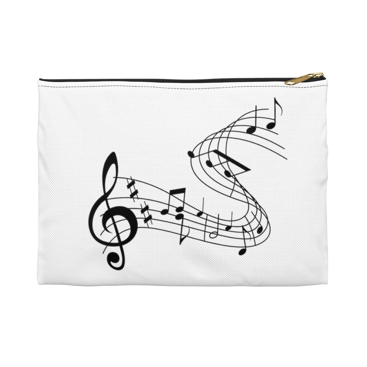 Music Notes Accessory Pouch Makeup Bag Pencil Case Cosmetic Bag Travel Bag