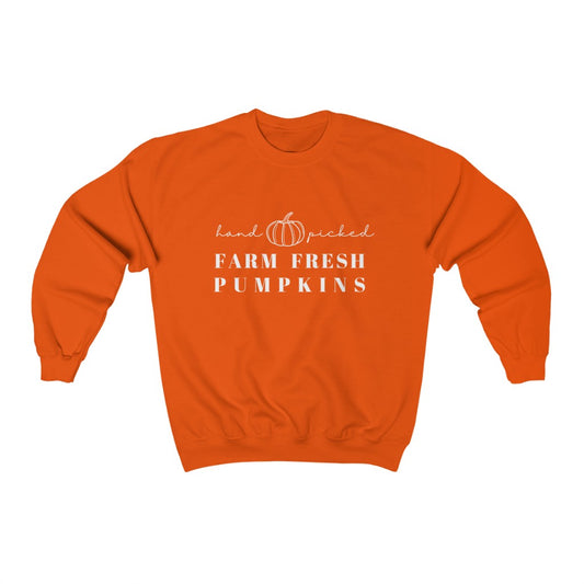 Farm Fresh Pumpkins Unisex Heavy Blend Crewneck Sweatshirt