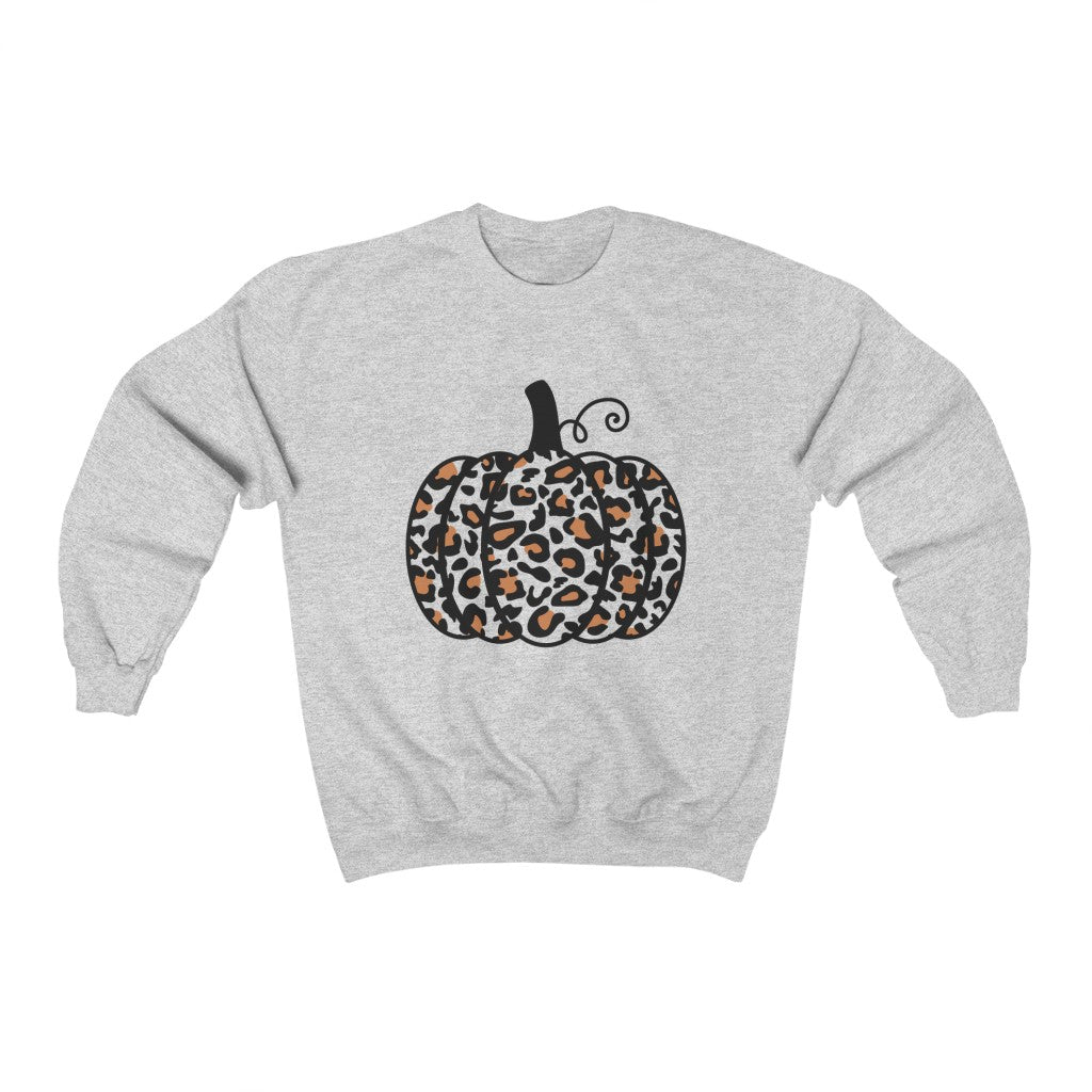Leopard Pumpkin Unisex Heavy Blend Crewneck Sweatshirt